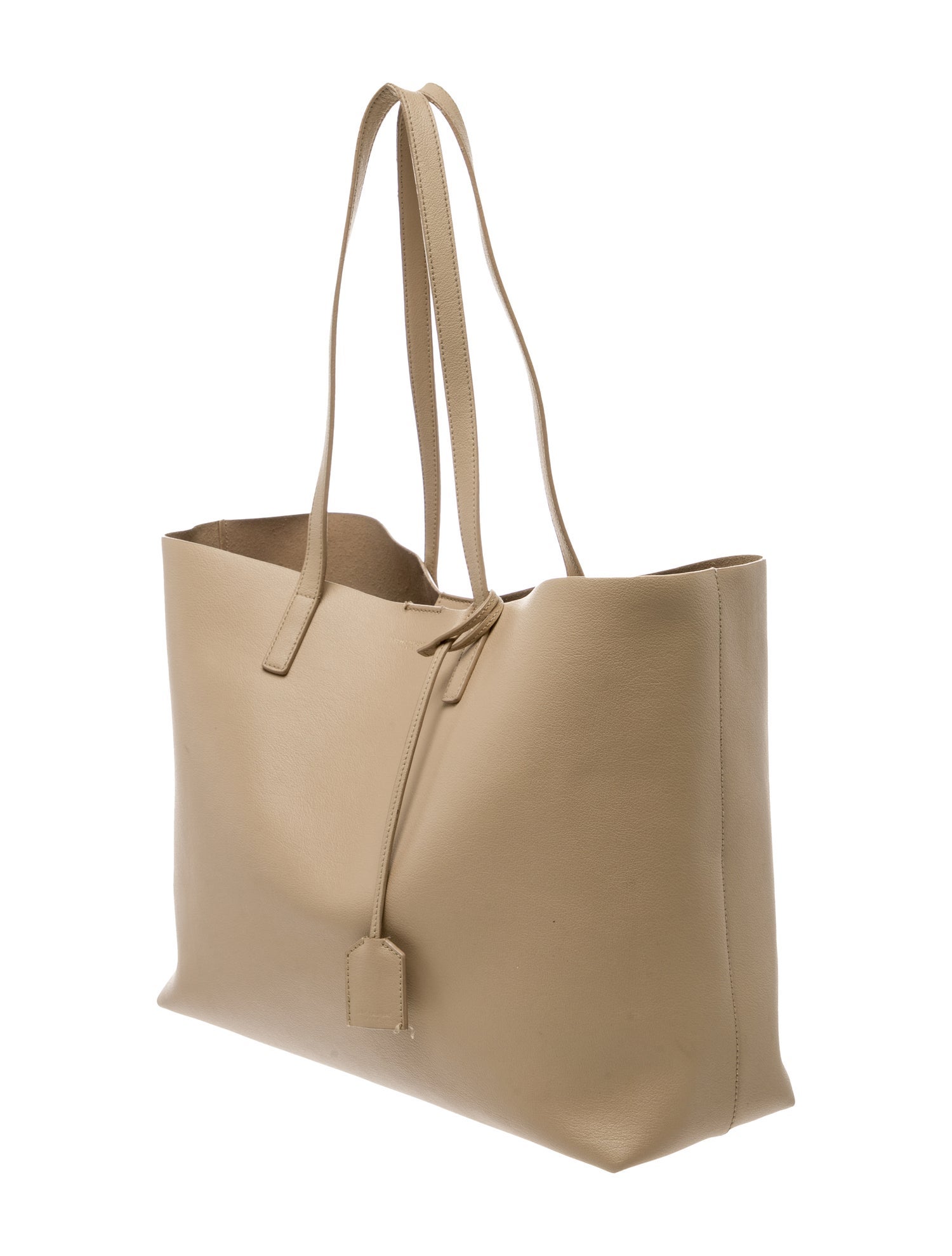 Saint Laurent Leather East/West Shopping Tote